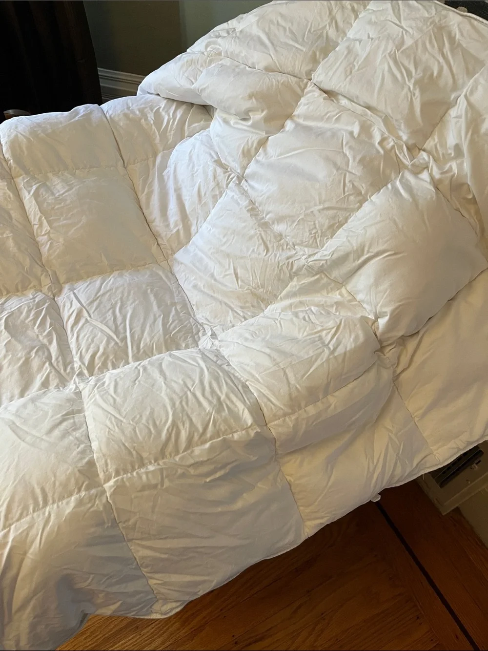 Goose down comforter 41x48 in